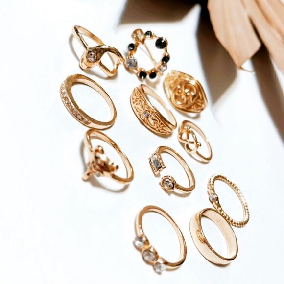 boho ring set A178 - Picture 3 of 3